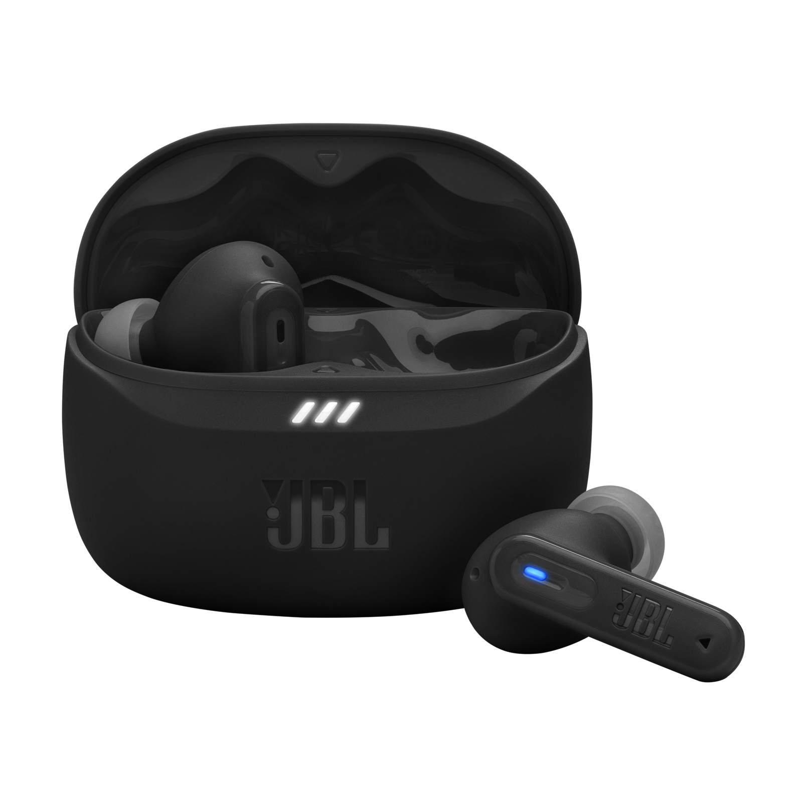 JBL Tune Beam 2 - Black - True Wireless Noise Cancelling Earbuds - Hero